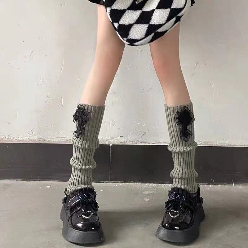 Vớ Ống Đan Chéo Harajuku Cho Nữ hot girl