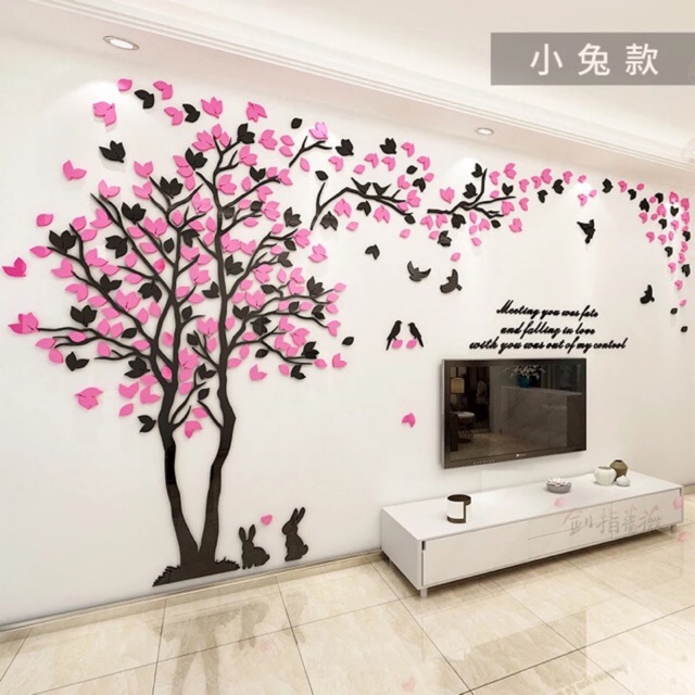 [ Hàng order 5 ngày] decal dán tường 3D