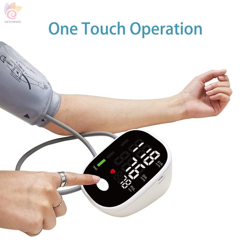 ET Household Mini Size Full Automatic Upper Arm Band Type Digital Electronic Blood-Pressure Meter Lightweight Portable Sphygmomanometer