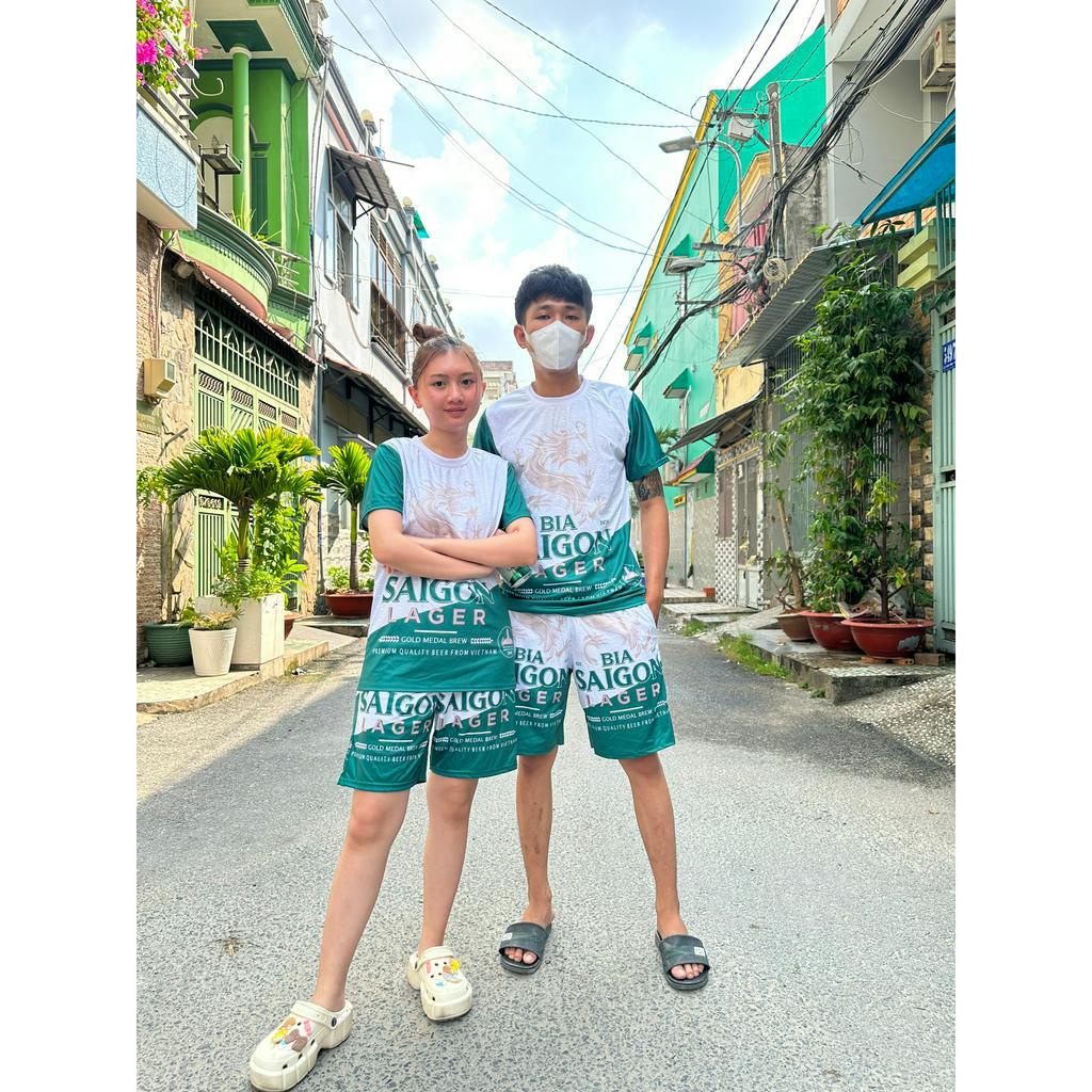 ❤️ GIÁ SỈ ❤️ ĐỒ BỘ NAM NỮ MÙA HÈ IN HỌA TIẾT B.I.A - SÉT QUẦN ÁO THUN LẠNH MÁT NHẸ