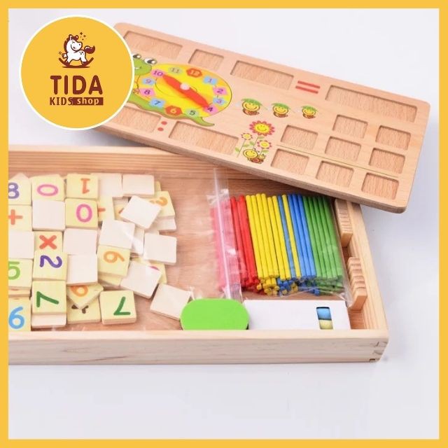 Đồ Chơi Toán Học Có Chữ Số, Que Tính, Bảng Số Bằng Gỗ Cho Bé - Đồ Chơi Gỗ TiDa Kids Shop Giá Tốt