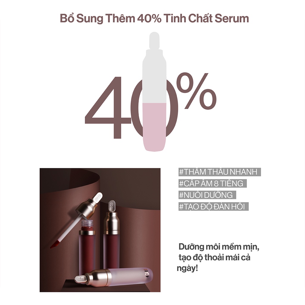 Son Gilaa Plumping Lip Serum - Phiên bản Velvet Tint Hoàn Hảo (3.8g)