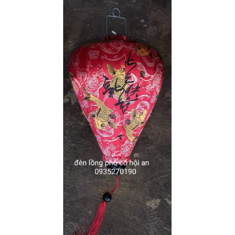 Đèn lồng hội an vải phi in joaj tiết 3d size 45