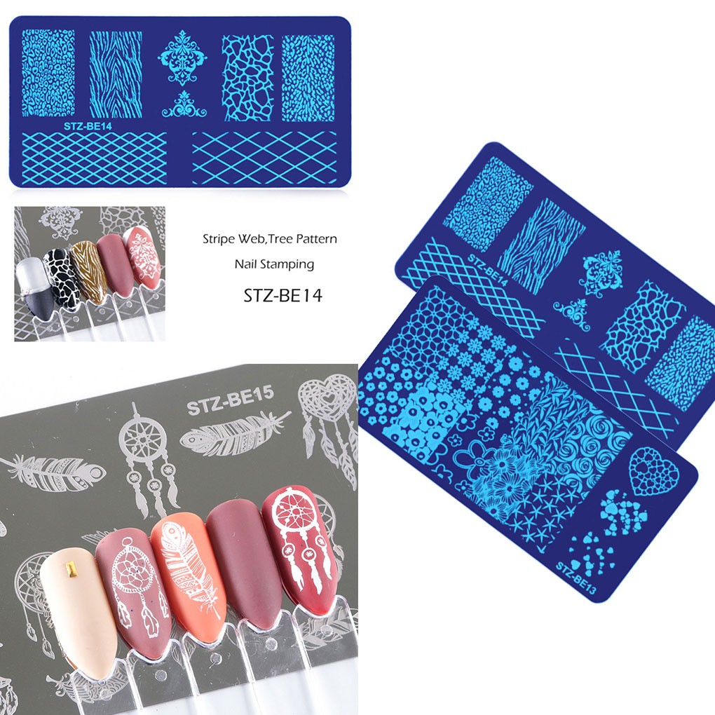 [Hàng mới về] Tấm in họa tiết trang trí móng tay làm đẹp chất lượng cao