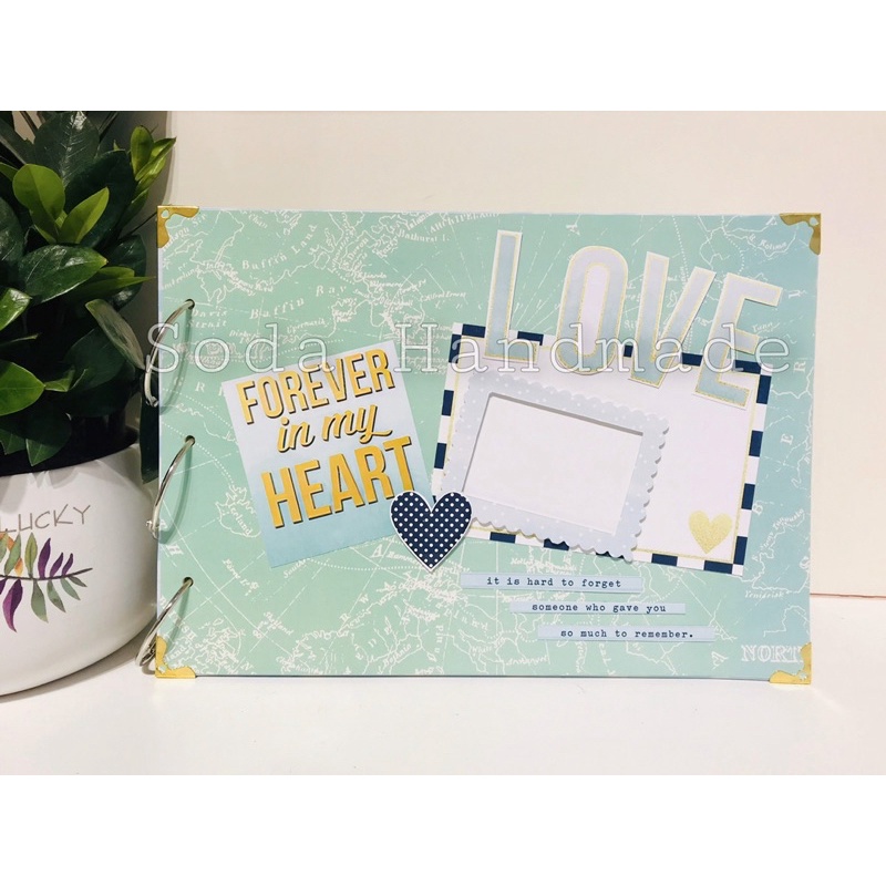 Scrapbook A4 ruột đen trơn