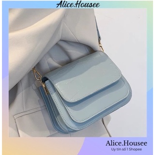 Túi xách đeo chéo nữ chất liệu da PU đi chơi thời trang phong cách Retro kiểu Pháp túi ví nữ Alice Housee QH0010