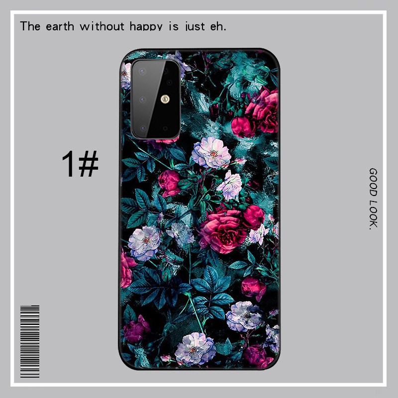 Samsung Galaxy A9 A8 A7 A6 Plus A8+ A6+ 2018 A5 A3 2016 2017 Casing phone Soft Case LU164 Floral Flower