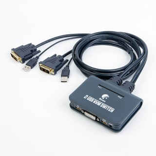 Bộ Chuyển Đổi Kvm 2 Cổng Usb Sang Dvi