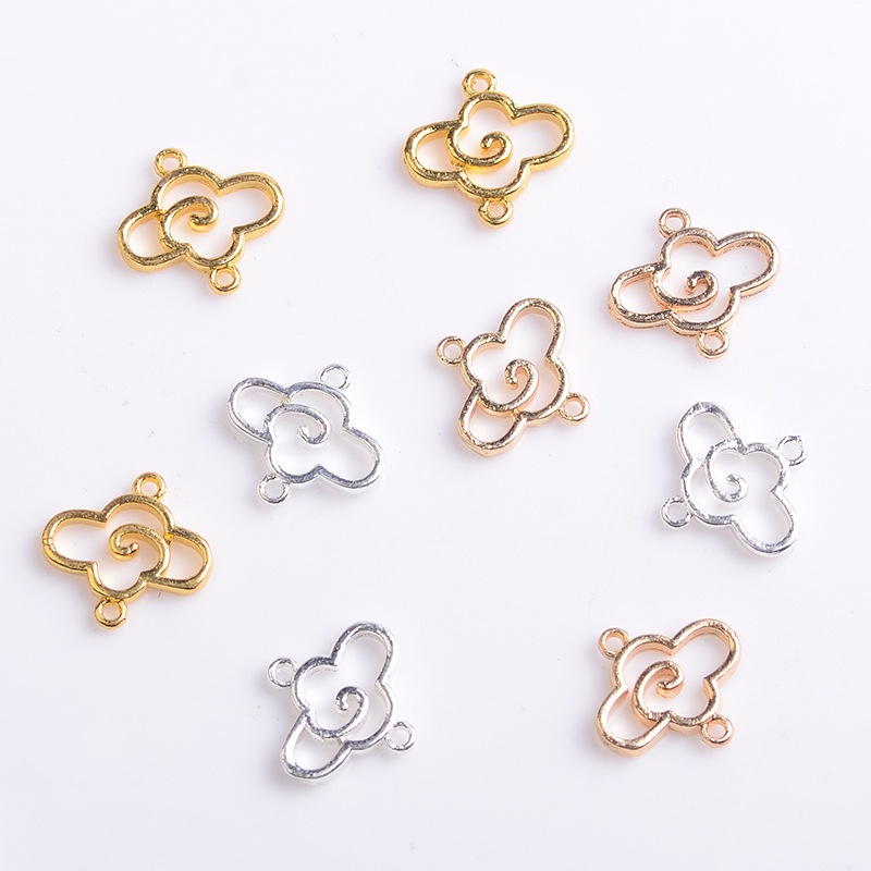 5 phiến treo họa tiết vân mây 11*12mm nguyên liệu làm trâm, làm trang sức cổ trang cosplay cổ phục