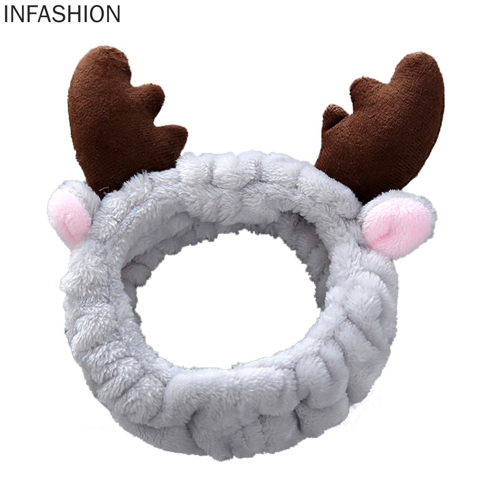 Băng Đô Vải Nhung Co Giãn Dùng Khi Trang Điểm Cho Nữ