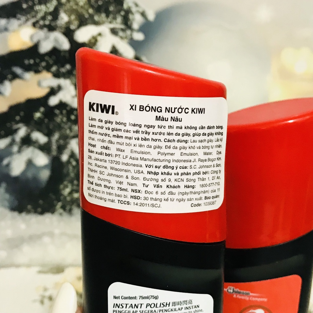 Xi nước đánh giầy KIWI màu đen 75ml