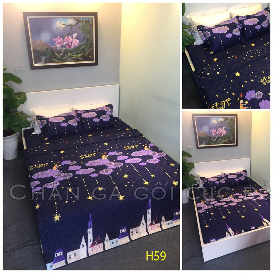 Trọn bộ chăn drap gối 5 món