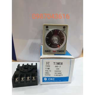 Rơ le thời gian ckc 10s, 30s, 60s, 30m, 60m kèm đế