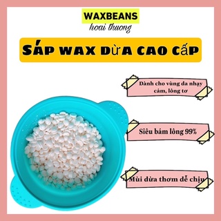 SÁP WAX DỪA CAO CẤP , Wax lông tốt, bám lông 99%, giảm mọc lông, mùi thơm dễ chịu, dễ dàng wax lông tại nhà.