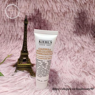Sữa rửa mặt Kiehl’s hoa cúc Calendula Deep Cleansing Foaming Face Wash 30ml - Sữa rửa mặt hoa cúc Kiehl’s làm sạch sâu