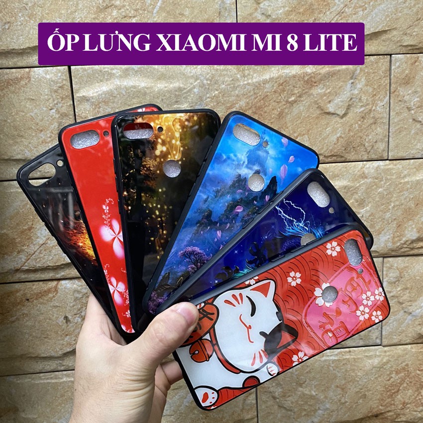 [Freeship] Ốp Lưng Xiaomi Mi 8 Lite - Ốp điện thoại Xiaomi mi8 lite mặt lưng in hoa 3D sang trọng, vỏ case đẹp