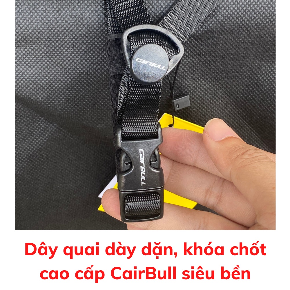 Mũ bảo hiểm xe đạp thể thao nam nữ CairBull Chính Hãng - Có kính, lưỡi trai và đèn cảnh báo