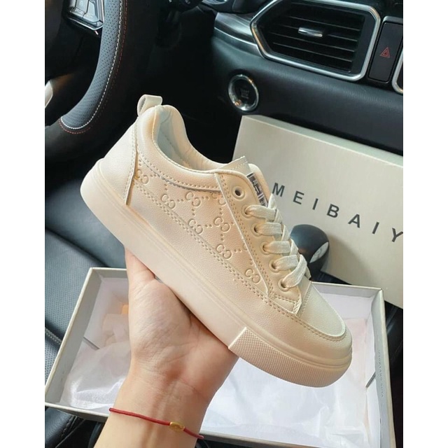 Giày thể thao nữ da mềm dập chìm êm chân siêu hot Q29 Form nhỏ đặt tăng size
