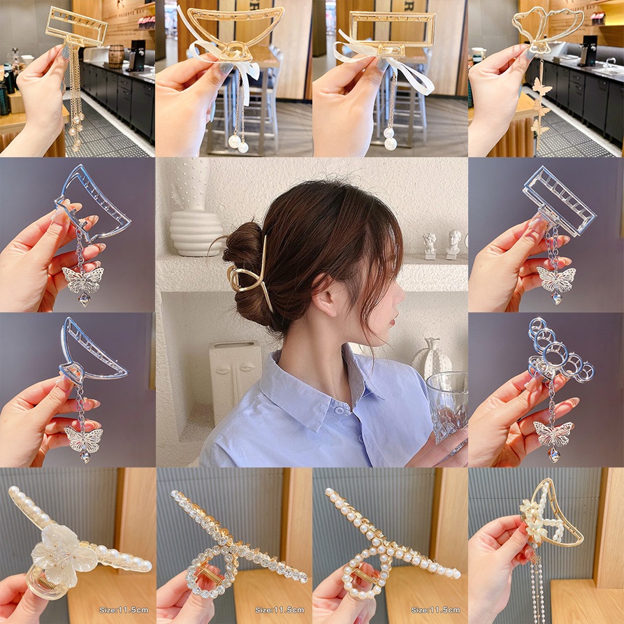 Kẹp tóc kim loại trang trí hình bướm xinh xắn đáng yêu