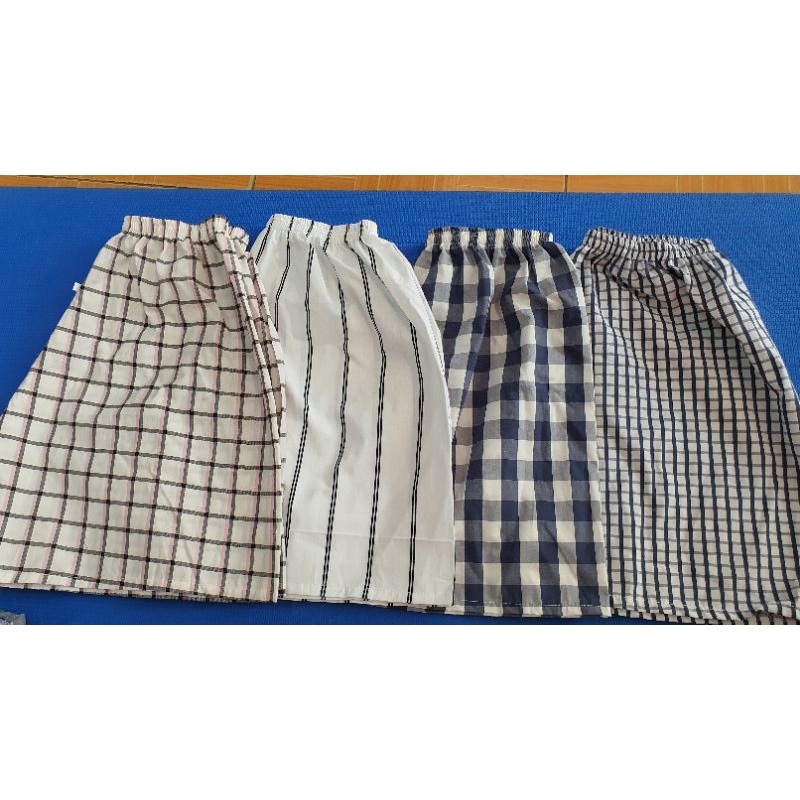 AP19 COMBO 4 QUẦN ĐÙI NAM, QUẦN NGỦ NAM, MẶC NHÀ VẢI CARO SỌC, COTTON CO GIÃN 4 CHIỀU, THẤM HÚT MỒ HÔI,