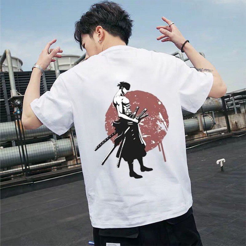 ÁO THUN ZORO SAMURAI, ÁO PHÔNG COTTON TAY NGẮN IN HÌNH ONEPIECE