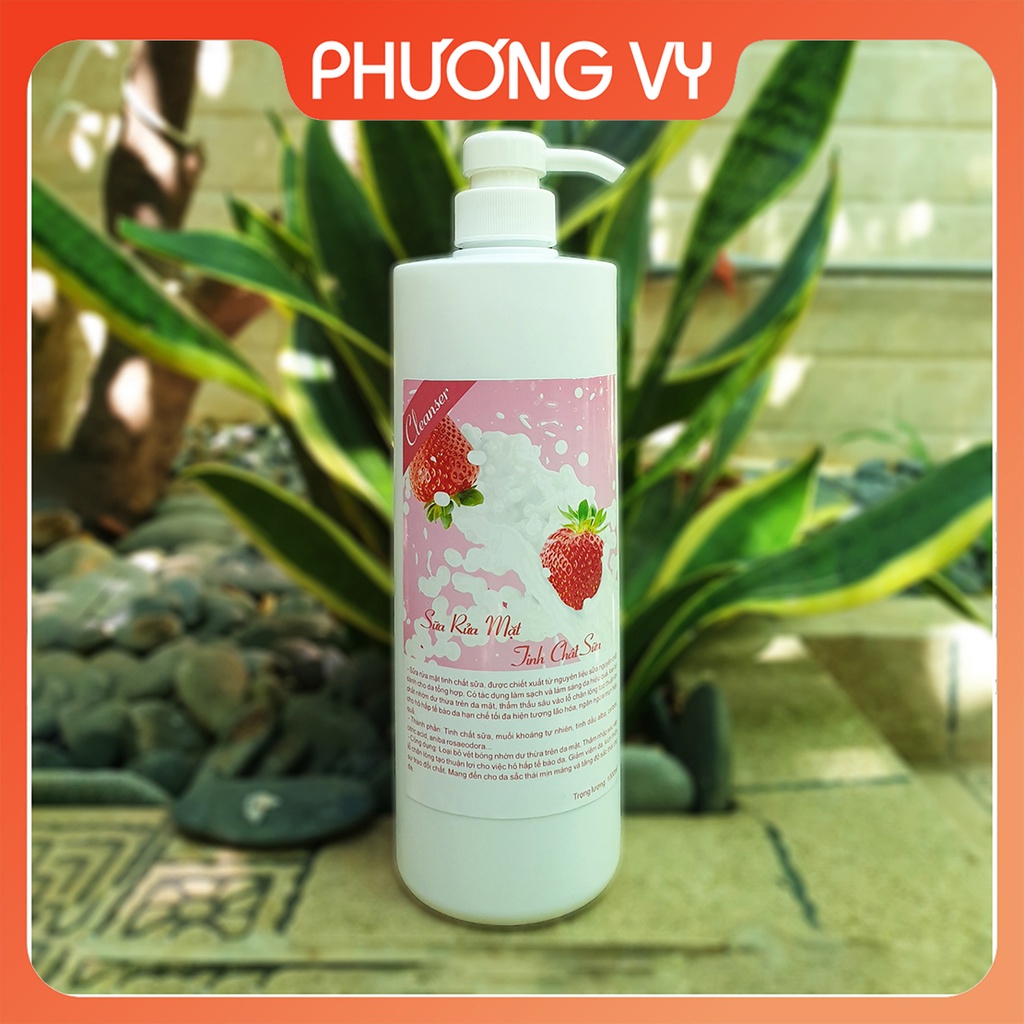 [NGUYÊN LIỆU SPA] 1000ml Sữa rửa mặt Sữa, làm sạch da, da nhờn, cấp ẩm không gây khô da.