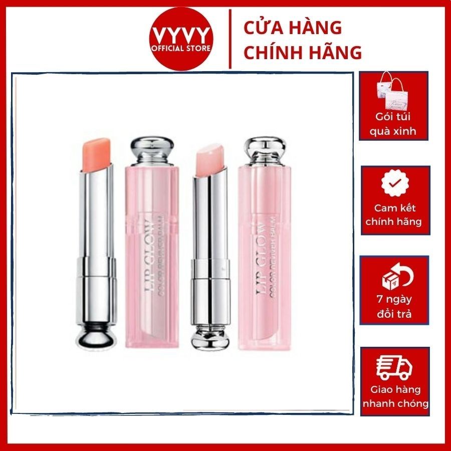 Son Dưỡng Dior Addict Lip Glow chuẩn auth, Full size 3.5g có bill đầy đủ