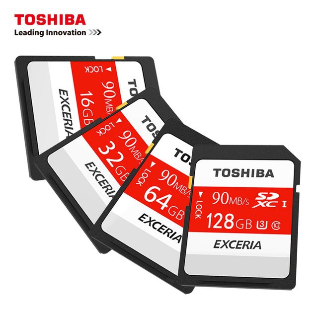 Thẻ nhớ 64GB SDHC Toshiba Exceria N302 90MB/s UHS-I U3 Class 10 4K - Chính hãng