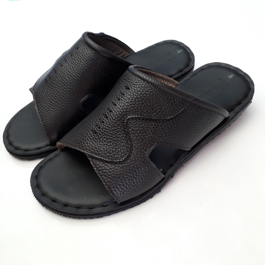 Dép Nam Big Size Da Bò Thật Cao Cấp HKT Shop DBS01