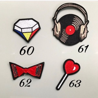 Sticker thêu/ sticker ủi/ patch đỏ