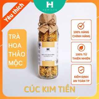 Trà Hoa Cúc Kim Tiền 100% Từ Thiên Nhiên Giúp Làm Mát Thanh Lọc Cơ Thể Hemilys Tea Chai 50g