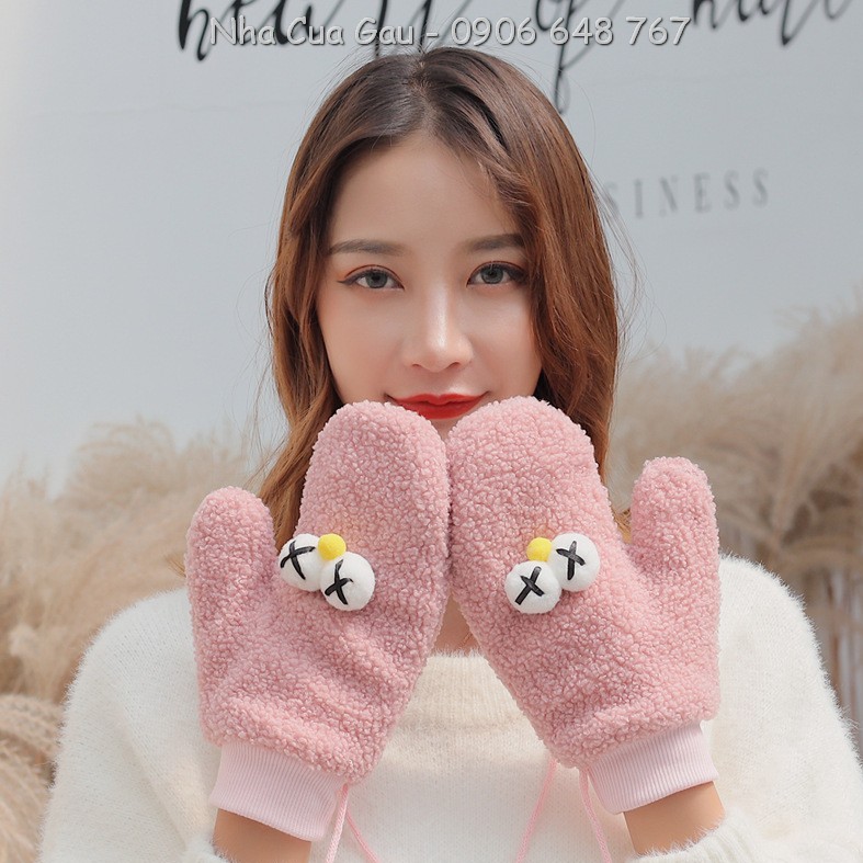 Bao tay lông xù cực ấm hàng Thu Đông về nhiều màu