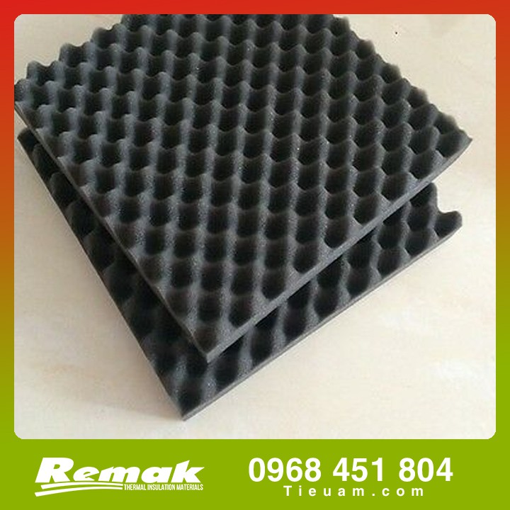 Mút xốp dán tường kt 50x50 Mút tiêu âm dán phòng nghe