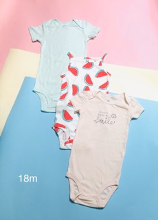 Combo 3 body chip carter’s cho bé từ 0-23m