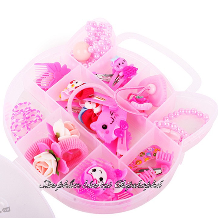 BỘ PHỤ KIỆN TRANG ĐIỂM BÉ GÁI HELLO KITTY. ĐỒ CHƠI TRANG ĐIỂM