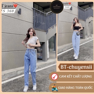 Quần baggy ⚡ CỰC ĐẸP ⚡ quần jean nữ cạp cao lưng to, tôn dáng siêu hot - MS360