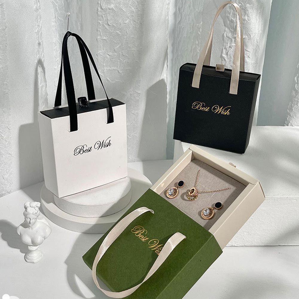 Hộp Đựng Trang Sức Màu Sắc Trơn Hình Chữ Nhật Tiện Dụng