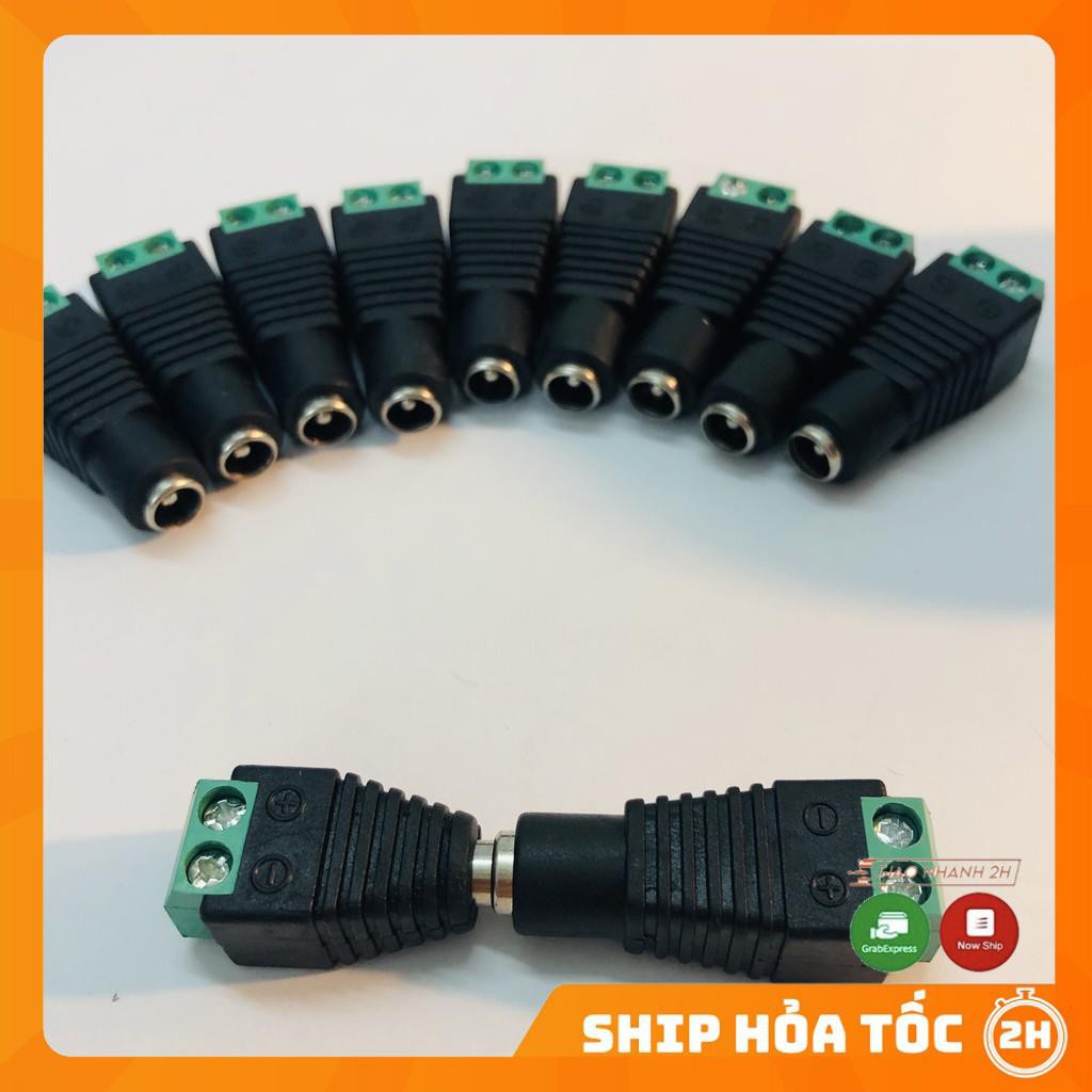 [combo 10c] 10 jack nguồn DC Âm camera loại Vặn Vít, Đầu nối âm nguồn camera