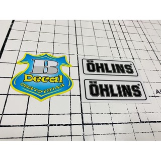 Căp Tem logo Ohlins in decal trong 3x7.5cm