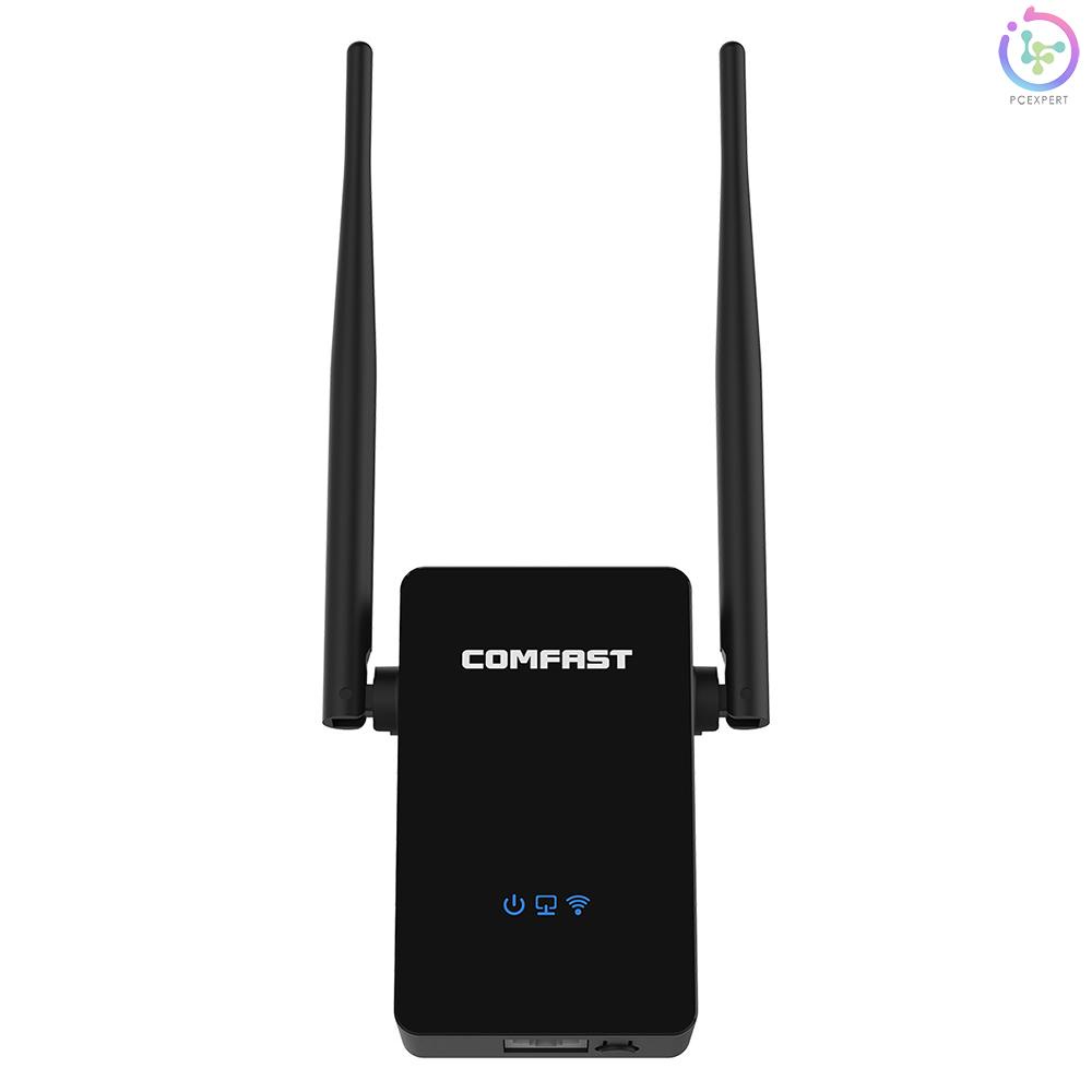 COMFAST 300M Dual Antenna WiFi Repeater Router AP Enhanced Extender CF-WR302S US Plug