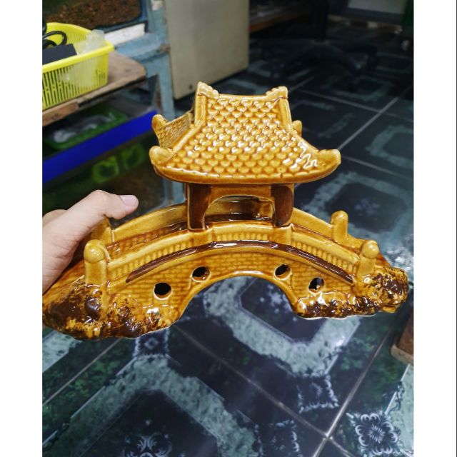 CẦU KIỀU TRANG TRÍ HỒ CÁ NON BỘ 25x7x15cm