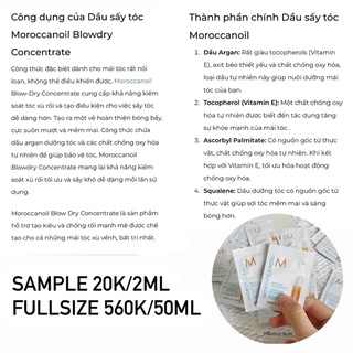 [Bill US] Dầu dưỡng tóc Moroccanoil mini 10ml