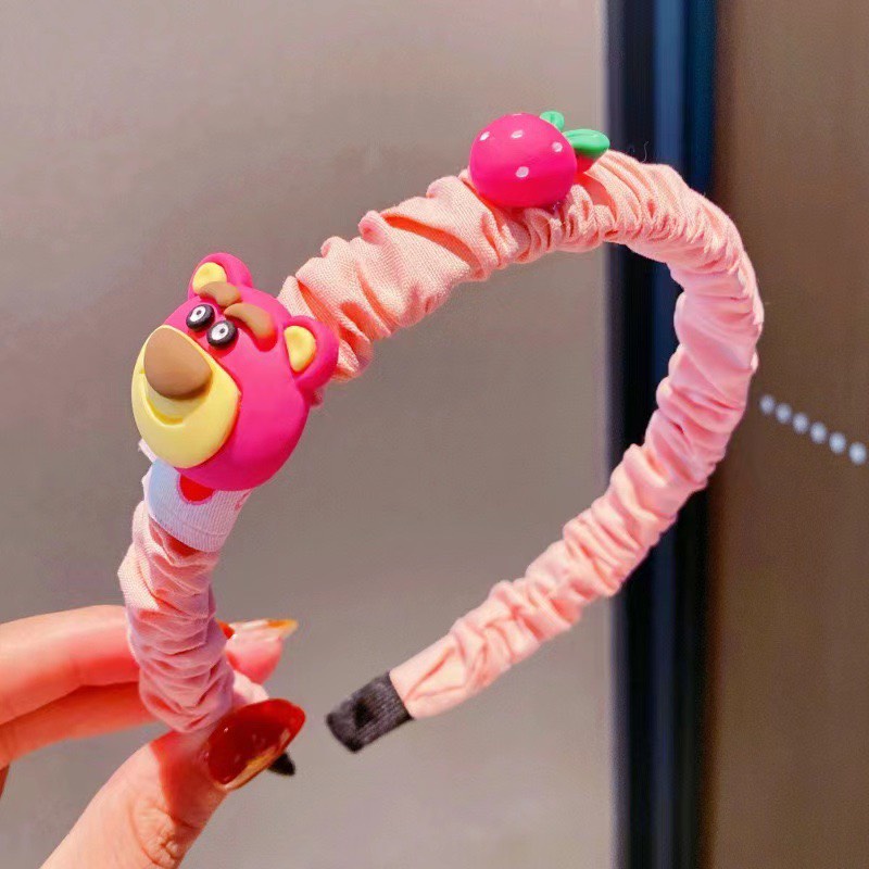 Bờm tóc kẹp tóc cho bé hình thú đang yêu, bờm nhún chun động vật hoạt hình dễ thương cho bé gái