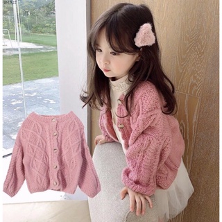 Áo CARDIGAN len vặn thừng cho bé gái size 11-23kg phong cách Hàn Quốc TL10