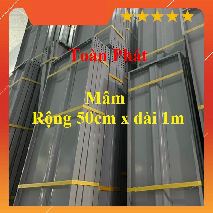 Mâm sắt V lỗ ( 50x100cm) màu xám ghi