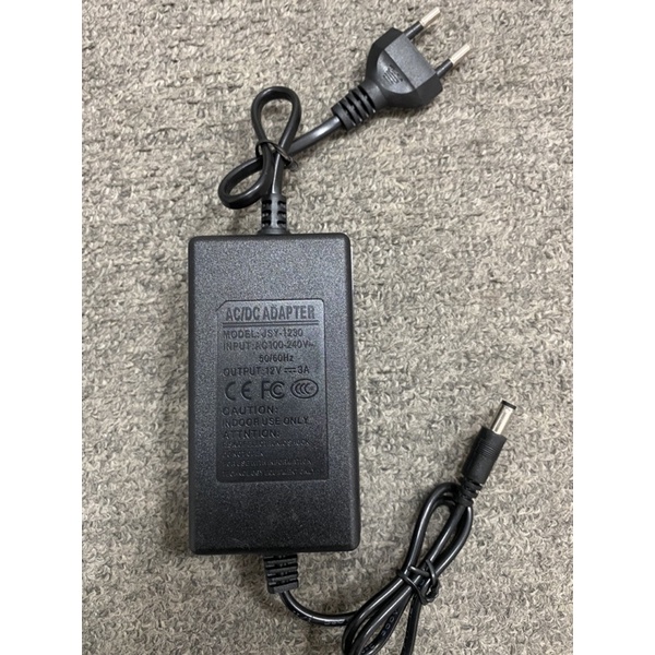 Nguồn 12V 3A 5A - Adapter 12V chân to - Nguồn 12v vỏ nhựa các loại - Hàng mới – Chính hãng