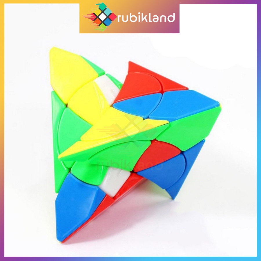 Rubik Biến Thể YJ Petal Pyraminx Yulong Rubic Biến Thể Tam Giác Pyraminx Stickerless Đồ Chơi Trí Tuệ Trẻ Em