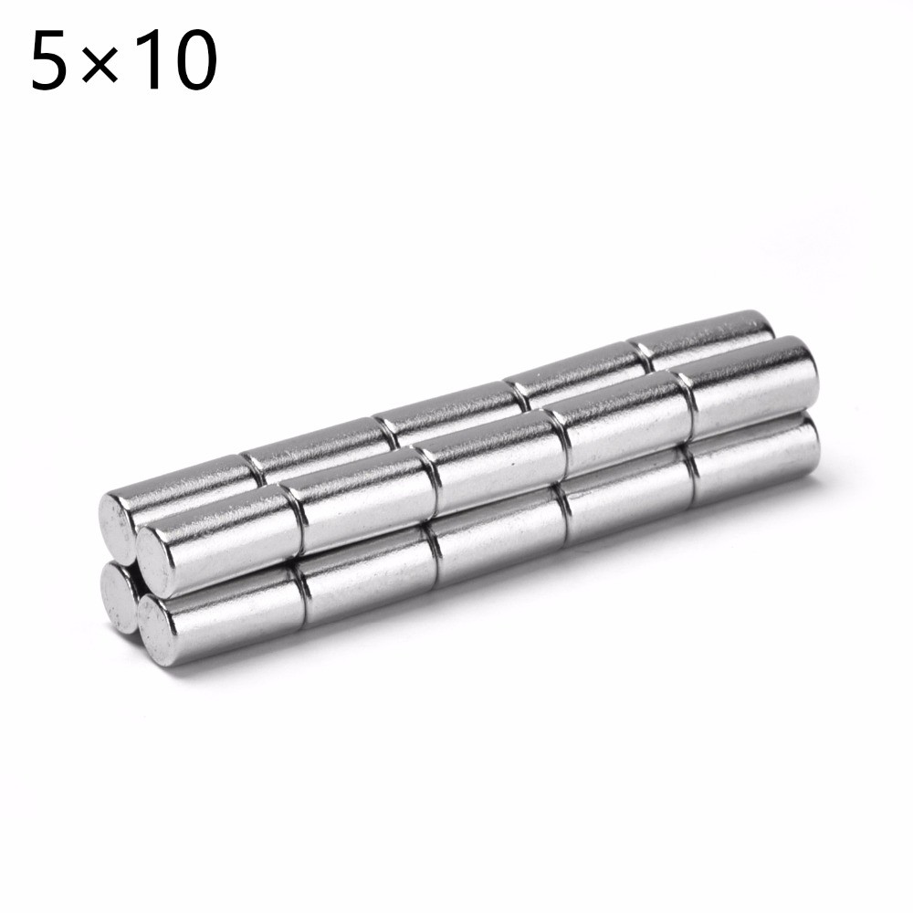 Nam châm trắng 5x10mm, loại nam châm viên đất hiếm lực hút mạnh