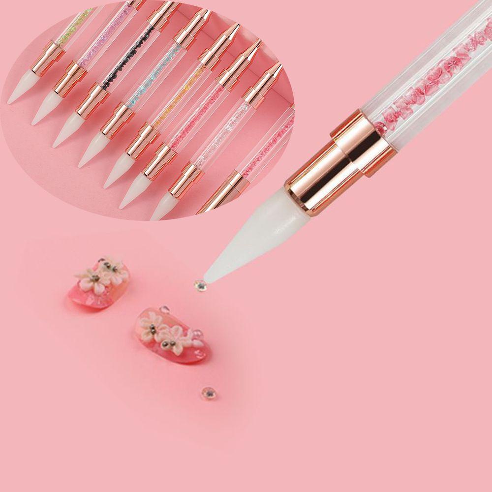 Bút Sáp Hai Đầu Màu Lấp Lánh Trang Trí Móng Nghệ Thuật