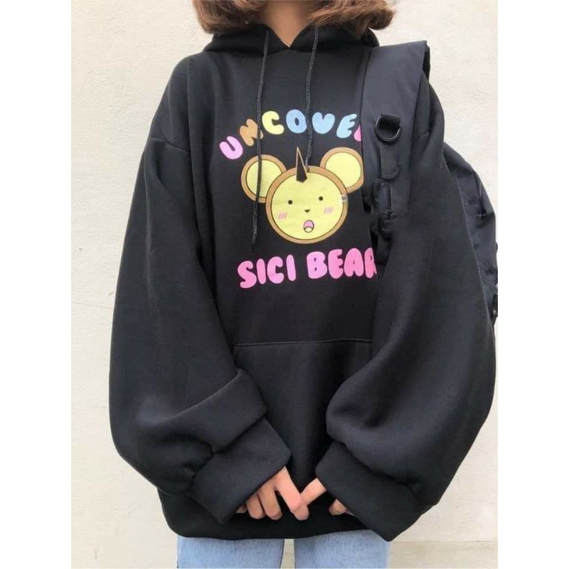 Áo hoodie nam nữ Uncover Sici Bear Unisex Form Rộng Ulzzang | BigBuy360 - bigbuy360.vn